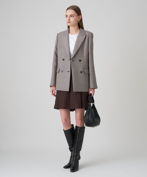 ANAYI(アナイ)の「ダブルクロスピークドジャケット(テーラードジャケット・レディース・レッド系その他/キャメル・38/36/34)」の12枚目の写真