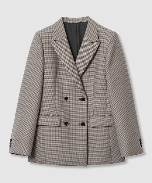 ANAYI(アナイ)の「ダブルクロスピークドジャケット(テーラードジャケット・レディース・レッド系その他/キャメル・38/36/34)」の16枚目の写真