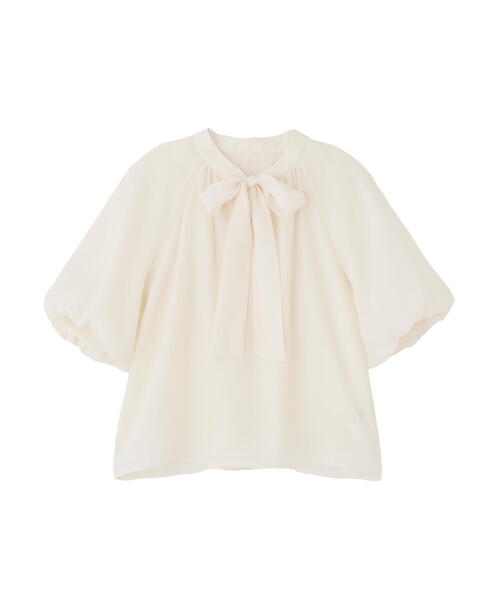 PROPORTION BODY DRESSING（プロポーションボディドレッシング）の「バルーンスリーブリボンブラウス / 1215210803（シャツ/ブラウス・レディース・ブルー/ブラウン/ホワイト系その他・FREE）」の4枚目の写真