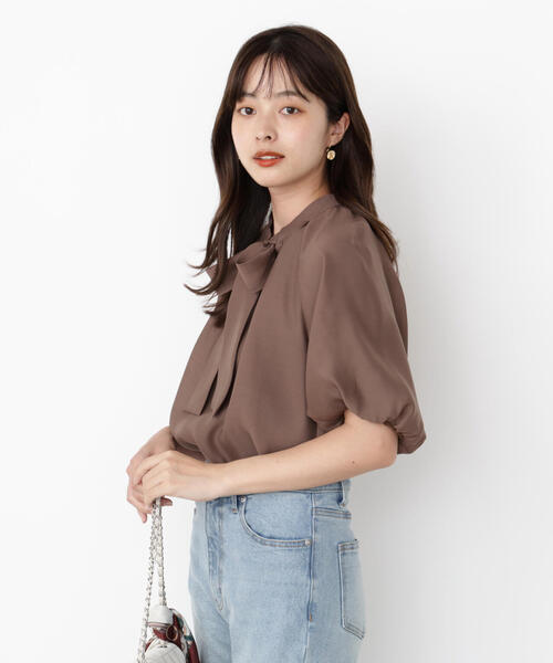 PROPORTION BODY DRESSING（プロポーションボディドレッシング）の「バルーンスリーブリボンブラウス / 1215210803（シャツ/ブラウス・レディース・ブルー/ブラウン/ホワイト系その他・FREE）」の15枚目の写真