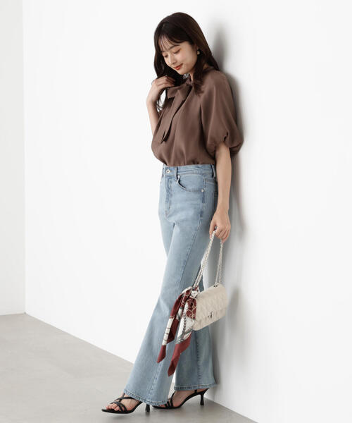 PROPORTION BODY DRESSING（プロポーションボディドレッシング）の「バルーンスリーブリボンブラウス / 1215210803（シャツ/ブラウス・レディース・ブルー/ブラウン/ホワイト系その他・FREE）」の18枚目の写真