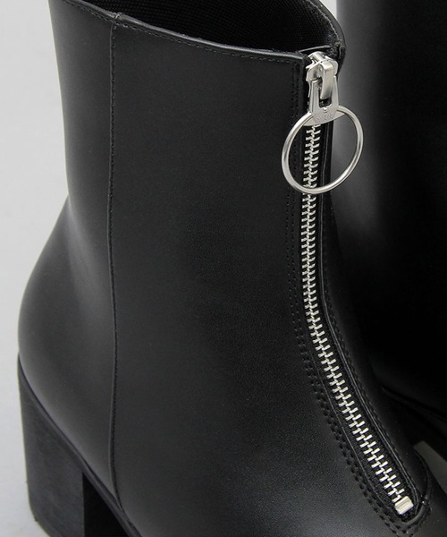 glabella Front Zip Heel Boots（ブーツ）｜BACKYARD FAMILY（バック