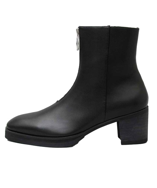 BACKYARD FAMILY（バックヤードファミリー）の「glabella Front Zip Heel Boots（ブーツ・メンズ・ブラック・25cm/26cm/27cm）」の3枚目の写真