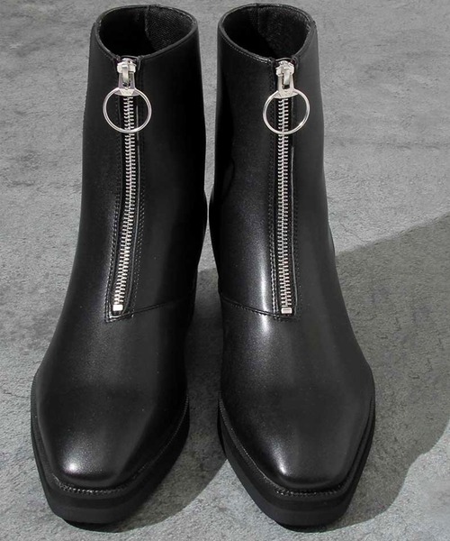 バックヤードファミリー/glabella Front Zip Heel Boots glabella Front Zip Heel Boots（ブーツ）｜BACKYARD FAMILY（バック