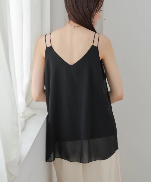 Bab（バブ）の「ダブルストラップタンク（タンクトップ・レディース・オフホワイト/ブラック/レッド・FREE）」の20枚目の写真