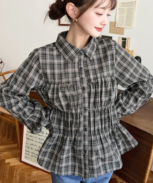 【出品7/11迄】morphose タータンチェックシャーリングJSK 135☆237 タータンチェックシャーリングプリンセス