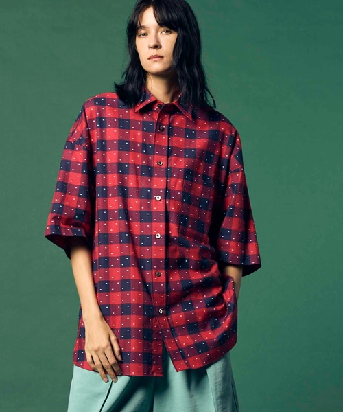 MAISON SPECIAL(メゾンスペシャル)の「《UNISEX》【Italian Dead Stock Fabric】Prime-Over Regular Collar Short Sleeve Shirt/プライムオーバーレギュラーカラーショートスリーブシャツ【MAISON SPECIAL/メゾンスペシャル】(シャツ/ブラウス・メンズ・その他4/その他7/その他9/その他12/その他6/その他1/その他2/その他3/その他5/その他11/その他8/その他10/その他13・1/2)」の11枚目の写真