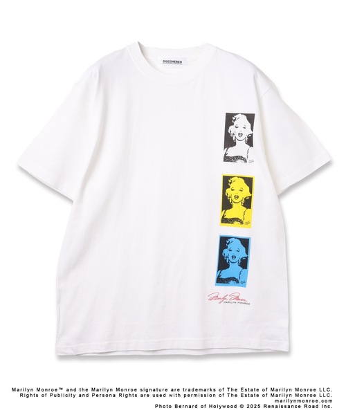 DISCOVERED（ディスカバード）の「MARILYN MONROE COLLAGE TEE（Tシャツ/カットソー・メンズ・ホワイト/ブラック・1/2/4/3）」の2枚目の写真