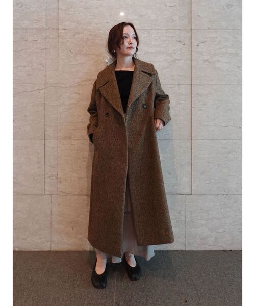 LAGUNAMOON（ラグナムーン）の「アシンメトリータックニットプルオーバー（ニット/セーター・レディース・アイボリー/ブラック/サーモンピンク・FREE）」の14枚目の写真