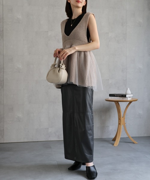 model：162cm 着用サイズ：F