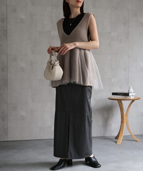 model：162cm 着用サイズ：F