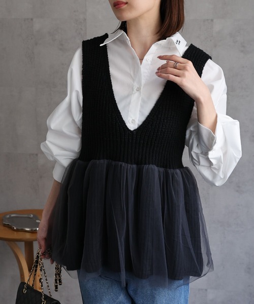 model：162cm 着用サイズ：F