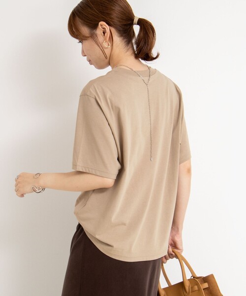 NOLLEY’S（ノーリーズ）の「メッセージTシャツ（Tシャツ/カットソー・レディース・ブラック/ホワイト/ベージュ・FREE）」の7枚目の写真
