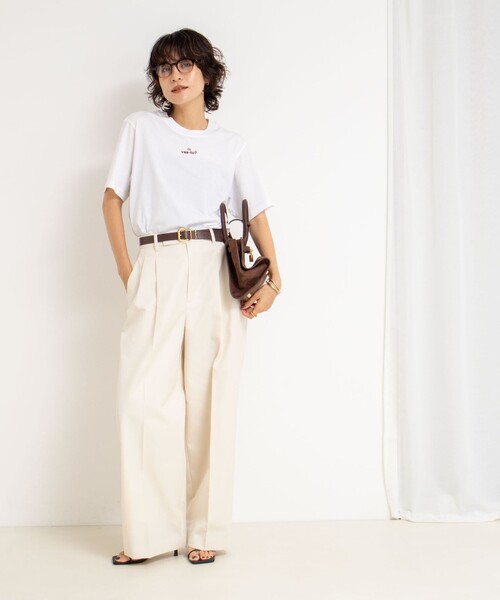 NOLLEY’S（ノーリーズ）の「メッセージTシャツ（Tシャツ/カットソー・レディース・ブラック/ホワイト/ベージュ・FREE）」の11枚目の写真