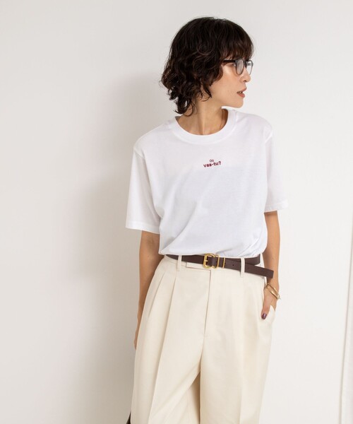 NOLLEY’S（ノーリーズ）の「メッセージTシャツ（Tシャツ/カットソー・レディース・ブラック/ホワイト/ベージュ・FREE）」の15枚目の写真