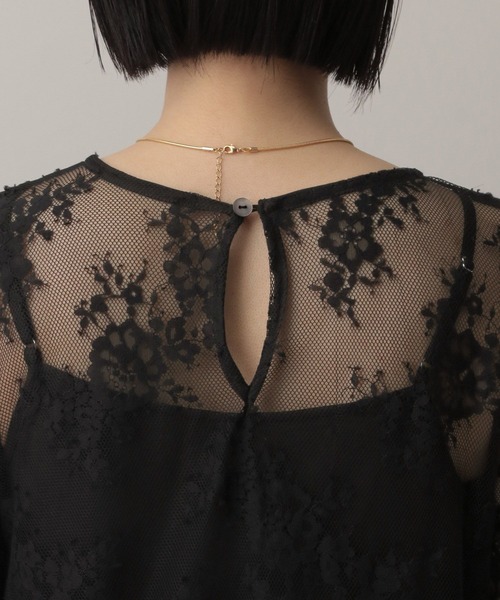 A part by（アパートバイ）の「フレアスリーブレース_長袖（シャツ/ブラウス・レディース・アイボリー/ブラック・FREE）」の19枚目の写真