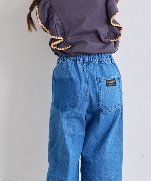 MARKEY'S（マーキーズ）の「スタッズライクデニムパンツ（デニムパンツ・キッズ・ブルー・100/110/120/130/140/150）」の3枚目の写真