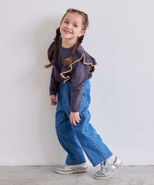 セール】スタッズライクデニムパンツ（デニムパンツ）｜MARKEY'S