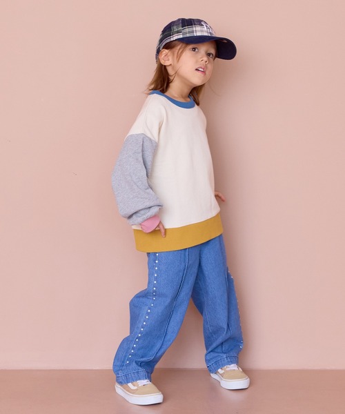 MARKEY'S（マーキーズ）の「スタッズライクデニムパンツ（デニムパンツ・キッズ・ブルー・100/110/120/130/140/150）」の17枚目の写真