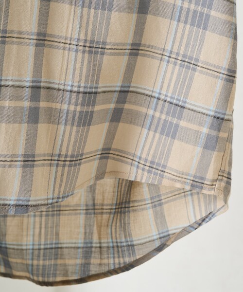 FREAK'S STORE(フリークスストア)の「限定展開 ビックシルエット チェック ボリューム シャツ(シャツ/ブラウス・レディース・ベージュ/ネイビー/レッド/ブラック・フリ-)」の10枚目の写真