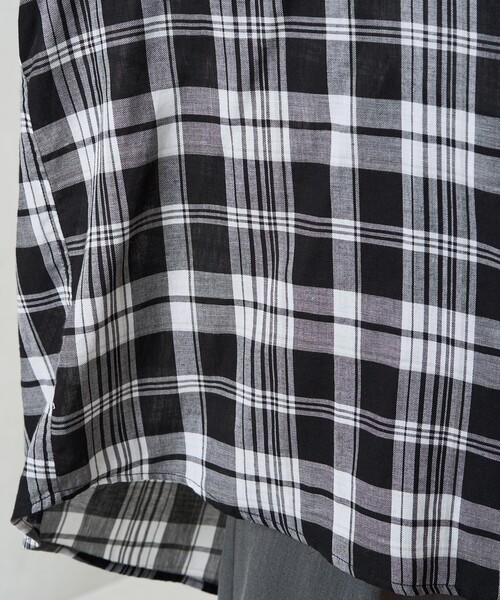 FREAK'S STORE(フリークスストア)の「限定展開 ビックシルエット チェック ボリューム シャツ(シャツ/ブラウス・レディース・ベージュ/ネイビー/レッド/ブラック・フリ-)」の19枚目の写真