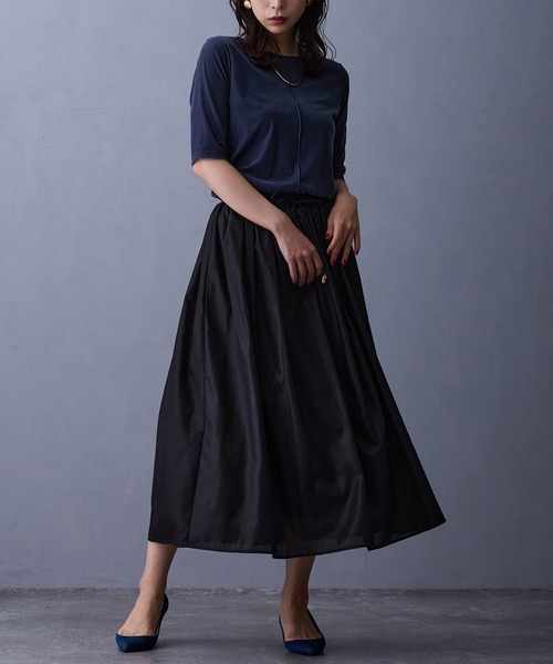 NICOLE white（ニコルホワイト）の「シアーベロアTシャツ（Tシャツ/カットソー・レディース・ブラウン/ブルー/ブラック・FREE）」の17枚目の写真