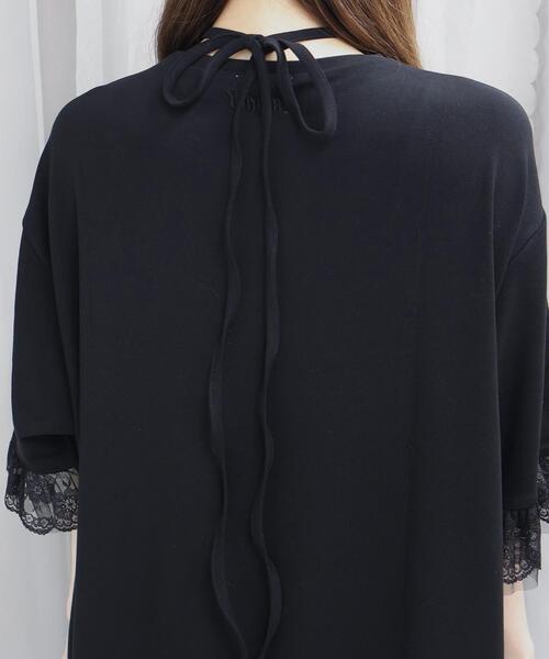 Whinny（ホワイニー）の「Whinny/ロマンチストキュートT（Tシャツ/カットソー・レディース・ブラック/サックスブルー/ホワイト・FREE）」の18枚目の写真