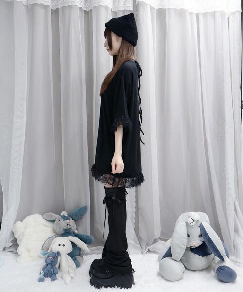 Whinny（ホワイニー）の「Whinny/ロマンチストキュートT（Tシャツ/カットソー・レディース・ブラック/サックスブルー/ホワイト・FREE）」の20枚目の写真