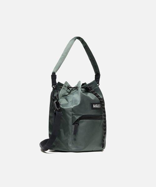 AIGLE（エーグル）の「撥水 アーバン 巾着バッグ / ミニショルダーバッグ（ショルダーバッグ・レディース・ピンク/ブラック/グレー・FREE）」の19枚目の写真