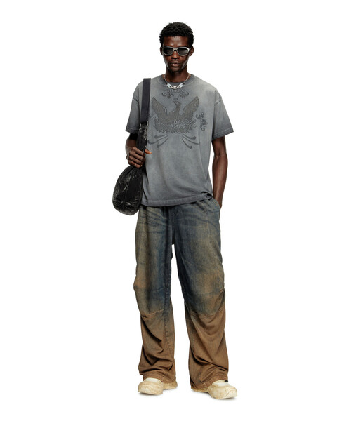 DIESEL（ディーゼル）の「メンズ ホーボーバッグ RAVE RAVE HOBO X（ボディバッグ/ウエストポーチ・メンズ・ブラック・FREE）」の8枚目の写真