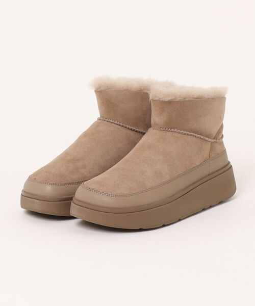 fitflop(フィットフロップ)の「GEN-FF ULTRA-MINI DOUBLE-FACED SHEARLING BOOTS / GEN-FF ウルトラミニ ダブルフェイス シアリング ブーツ(ブーツ・レディース・ブラウン/ナチュラル/ブラック・24cm/23cm/22cm/25cm)」の3枚目の写真