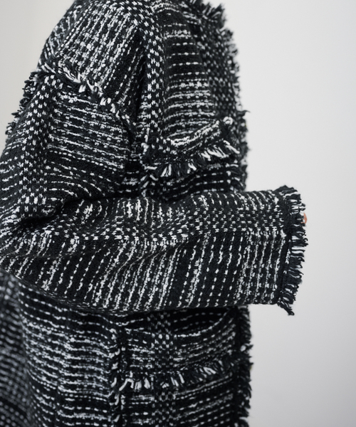 FRAMeWORK（フレームワーク）の「ツイードライクニットジャケット（その他アウター・レディース・ブラック・FREE）」の16枚目の写真