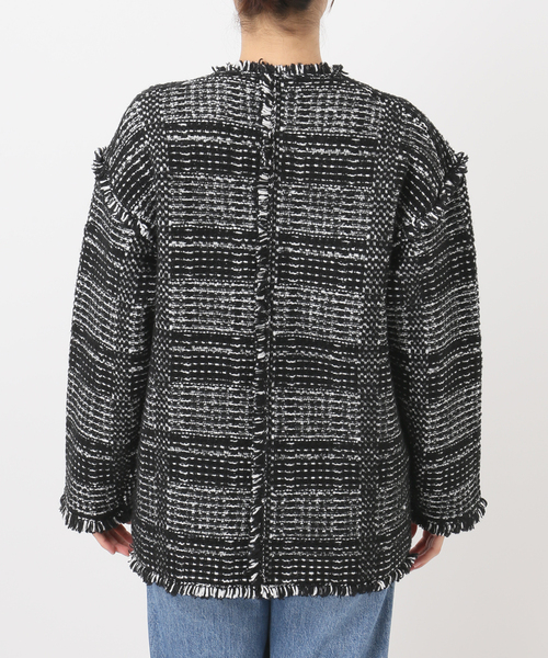 FRAMeWORK（フレームワーク）の「ツイードライクニットジャケット（その他アウター・レディース・ブラック・FREE）」の20枚目の写真