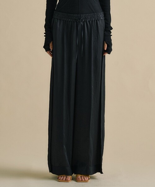 UNITED TOKYO(ユナイテッドトウキョウ)の「【2way】Vintage Leather Belted Satin PT|レイヤード/秋服/細見え(その他パンツ・レディース・ブラック/ブラウン・1/2)」の16枚目の写真