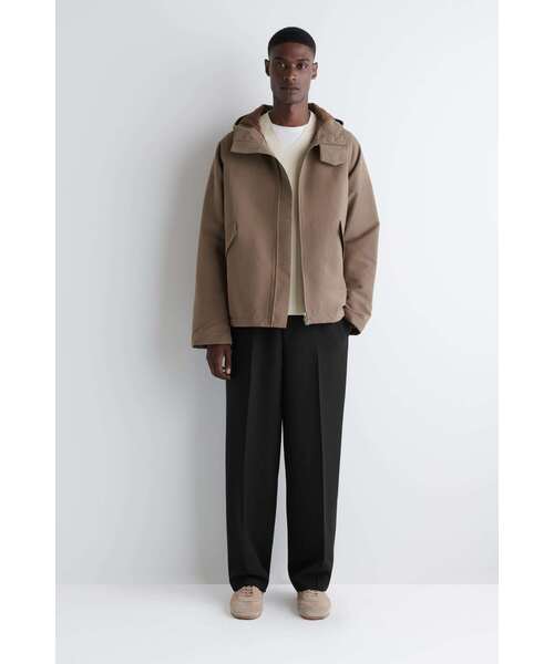 テクニカルコットン フード付きジャケット（その他アウター）｜COS