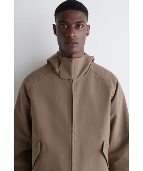 テクニカルコットン フード付きジャケット（その他アウター）｜COS