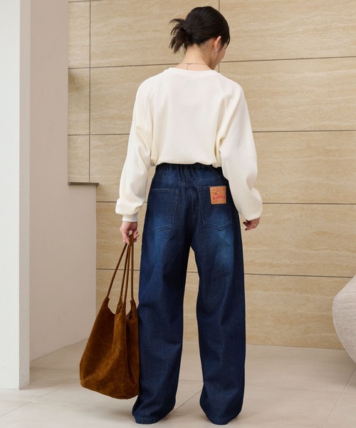 THE CRAFT CREW PRODUCTS(ザクラフトクループロダクツ)の「ラグランスリーブリンガーワッフルロングスリーブTシャツ<抗菌防臭>【THE CRAFT CREW PRODUCTS】(Tシャツ/カットソー・レディース・アイボリー/アイボリー系/カーキ/ブラック/ブラック系/ネイビー/チャコール/ライトグレー/グレイッシュベージュ・M/L)」の18枚目の写真