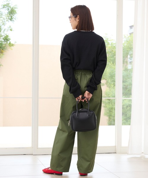 THE CRAFT CREW PRODUCTS(ザクラフトクループロダクツ)の「ラグランスリーブリンガーワッフルロングスリーブTシャツ<抗菌防臭>【THE CRAFT CREW PRODUCTS】(Tシャツ/カットソー・レディース・アイボリー/アイボリー系/カーキ/ブラック/ブラック系/ネイビー/チャコール/ライトグレー/グレイッシュベージュ・M/L)」の10枚目の写真