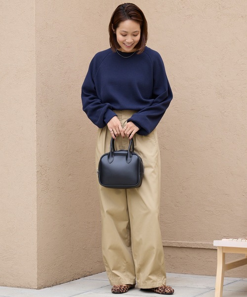 THE CRAFT CREW PRODUCTS（ザクラフトクループロダクツ）の「ラグランスリーブリンガーワッフルロングスリーブTシャツ＜抗菌防臭＞【THE CRAFT CREW PRODUCTS】（Tシャツ/カットソー・レディース・アイボリー/アイボリー系/カーキ/ブラック/ブラック系/ネイビー/チャコール/ライトグレー/グレイッシュベージュ・M/L）」の17枚目の写真