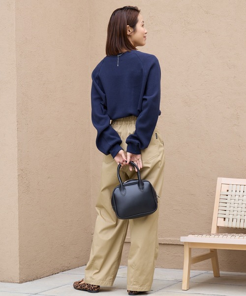 THE CRAFT CREW PRODUCTS（ザクラフトクループロダクツ）の「ラグランスリーブリンガーワッフルロングスリーブTシャツ＜抗菌防臭＞【THE CRAFT CREW PRODUCTS】（Tシャツ/カットソー・レディース・アイボリー/アイボリー系/カーキ/ブラック/ブラック系/ネイビー/チャコール/ライトグレー/グレイッシュベージュ・M/L）」の16枚目の写真