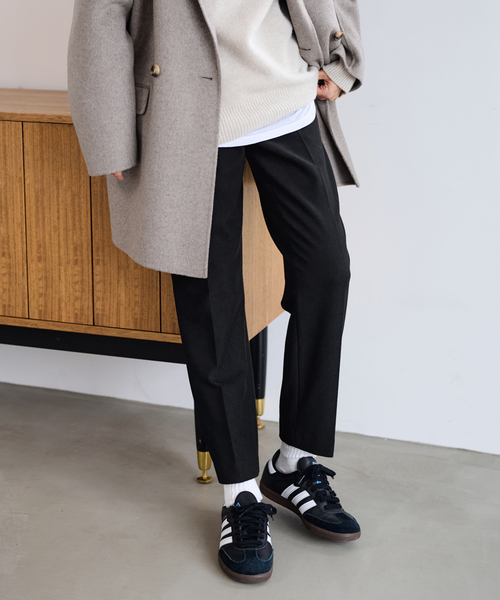 FRAMeWORK（フレームワーク）の「≪追加≫T/R両面起毛パンツ（スラックス・レディース・ブラック/チャコールグレー/ホワイト/ネイビー/グレー・34/36/38/40）」の13枚目の写真