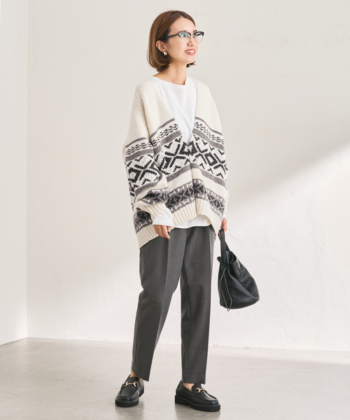 FRAMeWORK（フレームワーク）の「≪追加≫T/R両面起毛パンツ（スラックス・レディース・ブラック/チャコールグレー/ホワイト/ネイビー/グレー・34/36/38/40）」の14枚目の写真