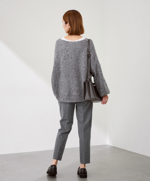 FRAMeWORK（フレームワーク）の「≪追加≫T/R両面起毛パンツ（スラックス・レディース・ブラック/チャコールグレー/ホワイト/ネイビー/グレー・34/36/38/40）」の21枚目の写真