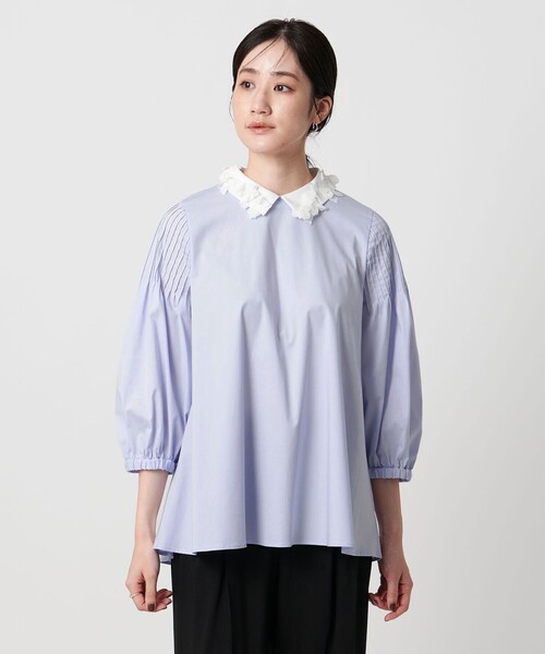 UNITED ARROWS（ユナイテッドアローズ）の「2WAYカラー ブラウス‐ウォッシャブル‐（シャツ/ブラウス・レディース・オフホワイト/ブラック/ライトブルー・FREE）」の14枚目の写真