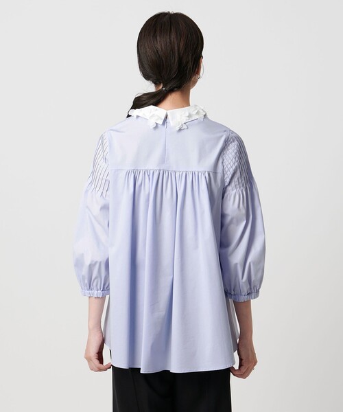 2WAYカラー ブラウス‐ウォッシャブル‐（シャツ/ブラウス