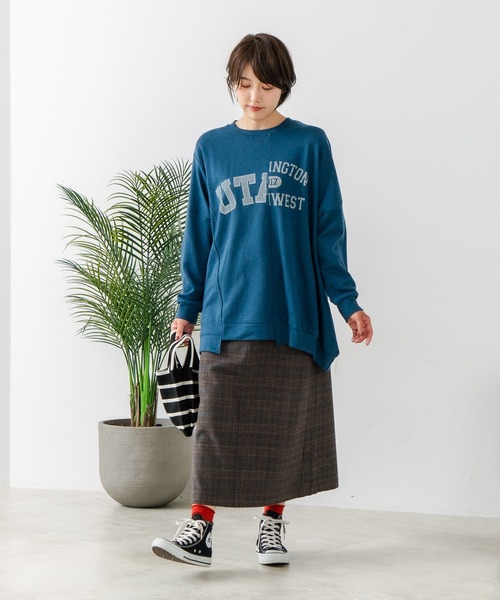fort point（フォーポイント）の「【C-FORT POINT/フォートポイント】チェックスカート（スカート・レディース・ブラウン/グレー/ブルー・MEDIUM/LARGE）」の4枚目の写真