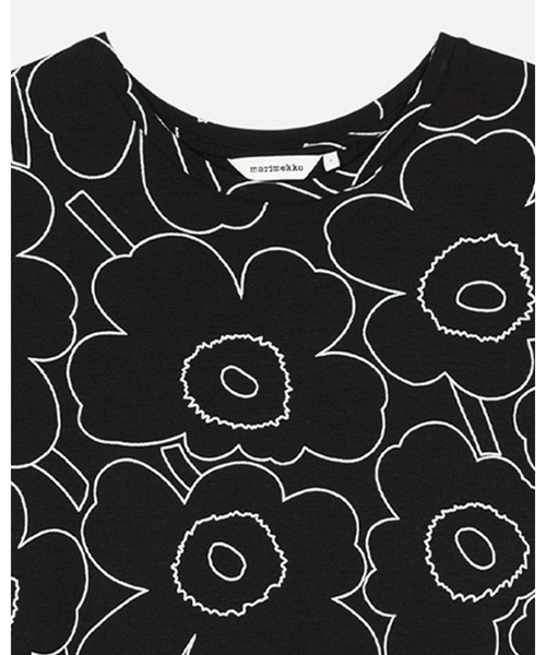 marimekko（マリメッコ）の「Kokemus Piirto Unikko / Dress（ワンピース・レディース・ブラック・MEDIUM/SMALL/X-SMALL/LARGE）」の7枚目の写真