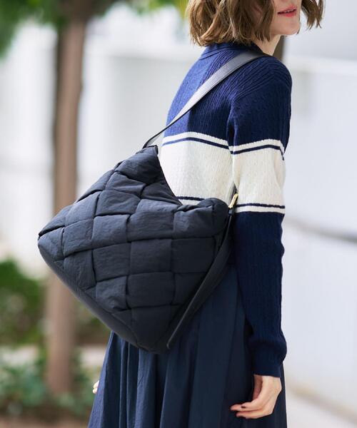 grove（グローブ）の「【撥水】ナイロンメッシュワンショルダー（ショルダーバッグ・レディース・ライトベージュ/ブラック/ダークグレー・00）」の9枚目の写真