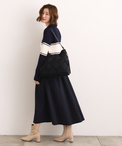 grove（グローブ）の「【撥水】ナイロンメッシュワンショルダー（ショルダーバッグ・レディース・ライトベージュ/ブラック/ダークグレー・00）」の14枚目の写真