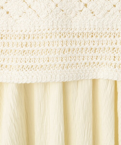 SHOO・LA・RUE（シューラルー）の「【2点セット】カギ編みベスト＋チュニックセット（チュニック・キッズ・パープル/アイボリー・10/11/12/13/14/15 ）」の11枚目の写真